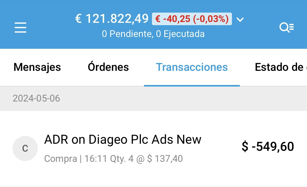 Hoy,como cada fin de semana,os muestro las compras realizadas durante la semana,para mi cartera de largo plazo: 

He iniciado una NUEVA POSICIÓN en cartera,

En la compañía líder en bebidas Alcohólicas premier 
$DEO #DIAGEO 

Quieres saber por qué??

Por estos 10 motivos👇🏻🧵