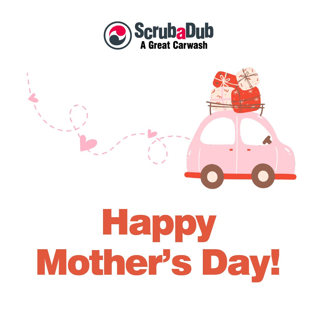 Happy Mother's Day from ScrubaDub! Give Mom's ride some love at ScrubaDub today! Treat her to a sparkling clean car and let her shine on the road. ❤️

#Mother'sDay #Moms #MomsDay #ScrubaDub #CleanCar