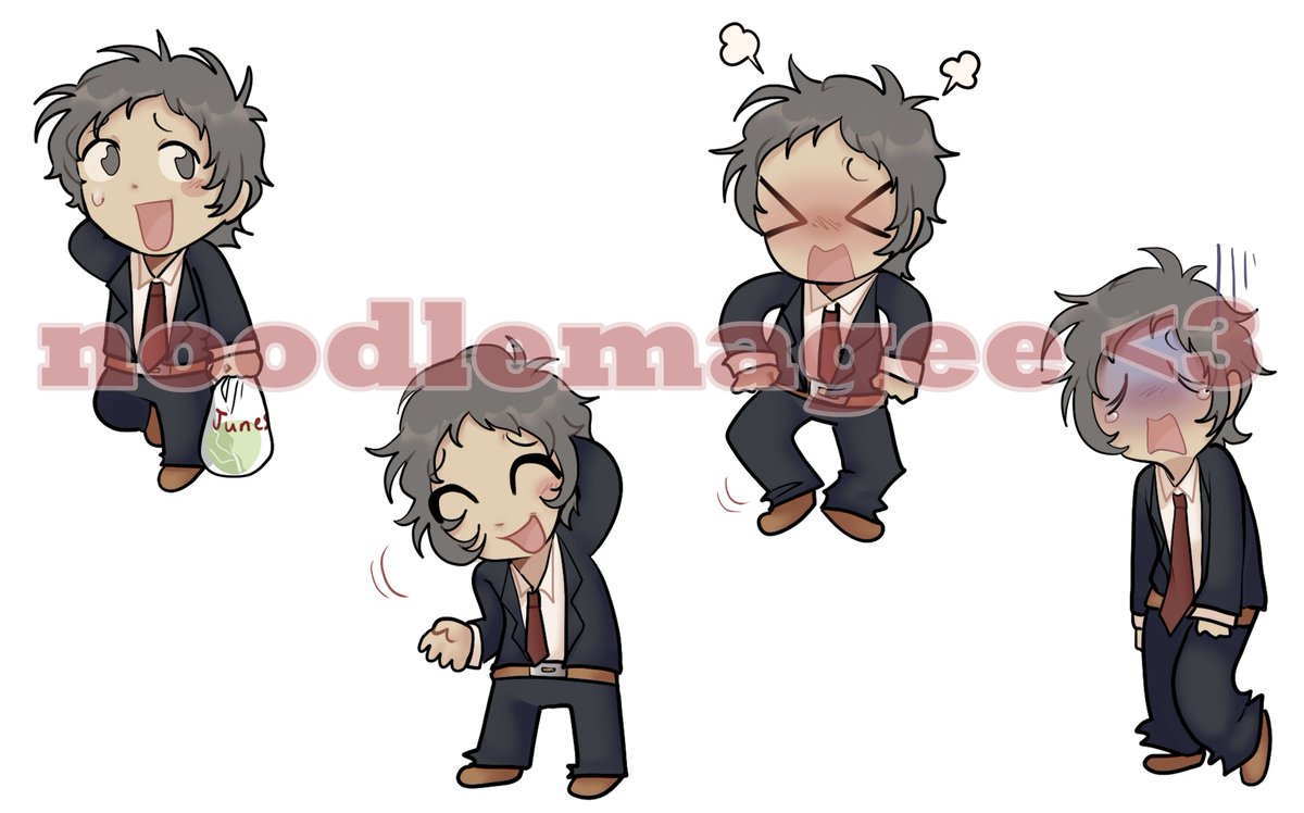 finished a new design for Redbubble!
little guys available as stickers, magnets etc.!

if you're interested check it out!  ˶ᵔ ᵕ ᵔ˶ ᯓ★
redbubble.com/i/sticker/adac…

#tohruadachi #p4