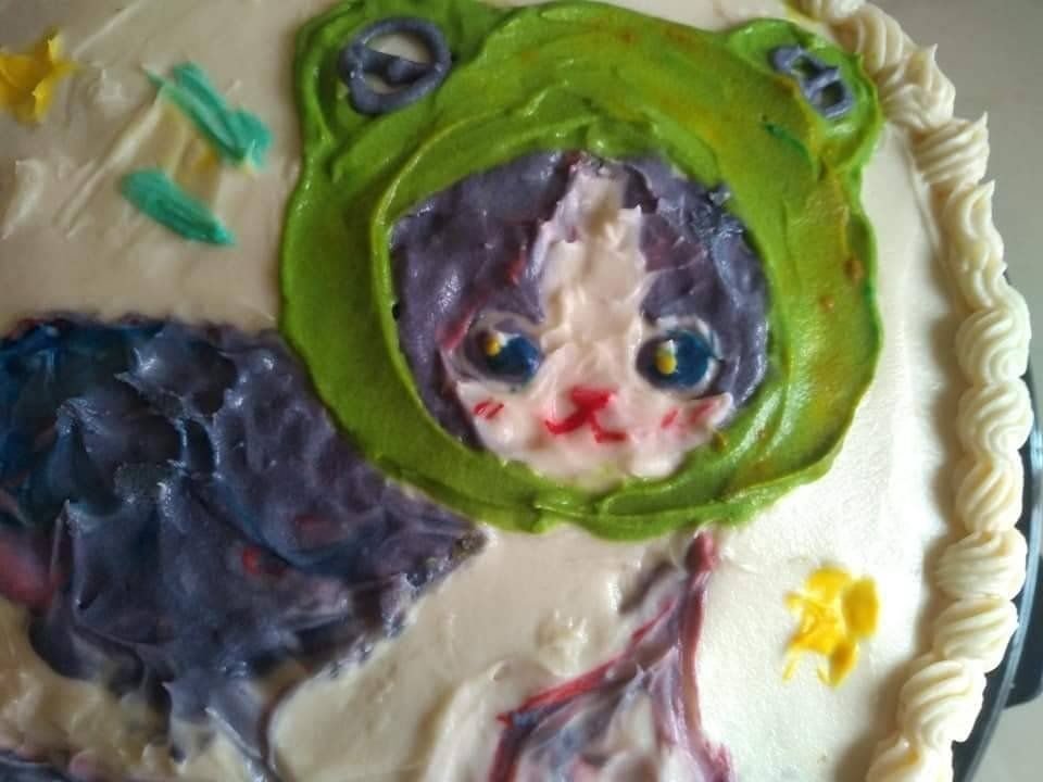 froggy cat cake