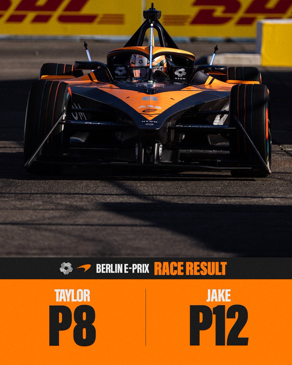 MEGA job by Taylor! More points for our rookie! 👊🧡

#BerlinEPrix