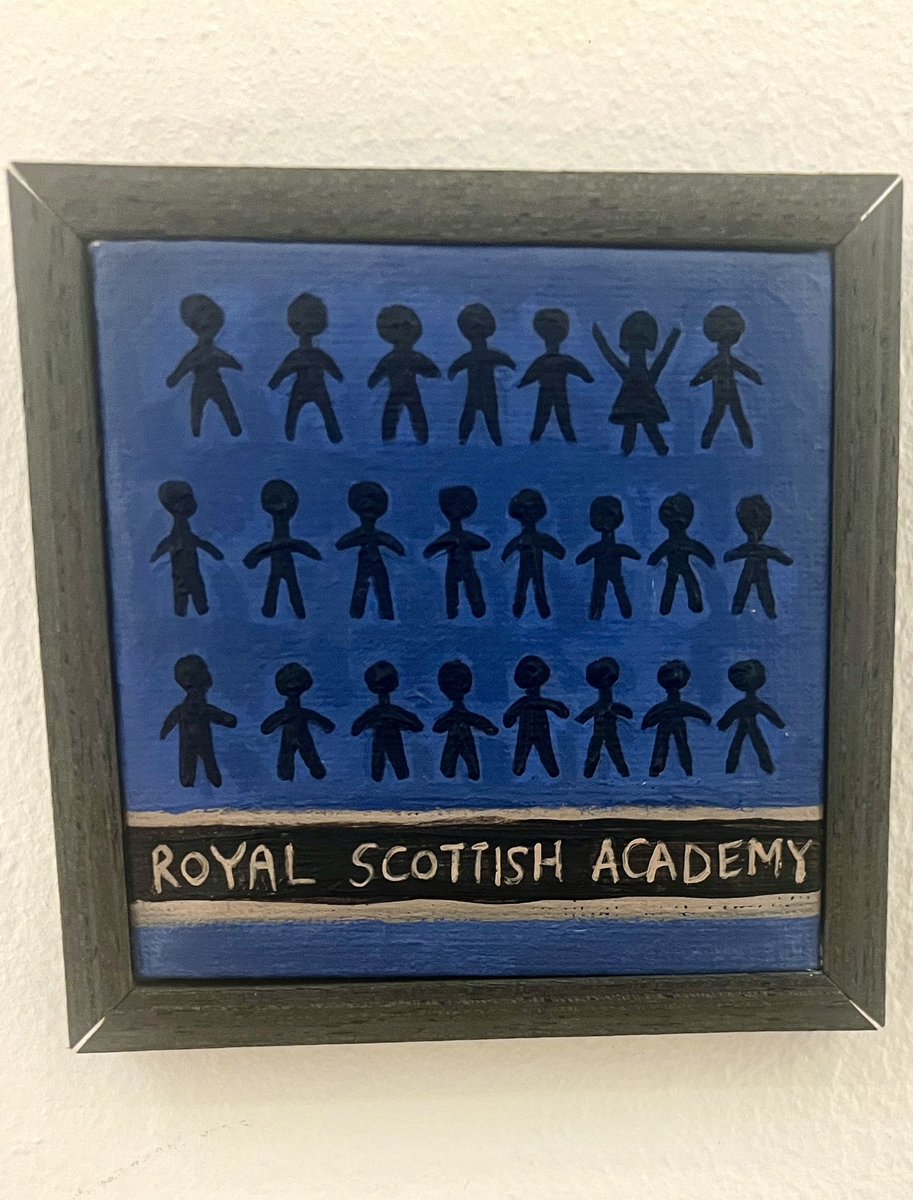 My favourite piece today at the @RoyalScotAcad Annual Exhibition in Edinburgh was a tiny image portraying the gender ratio of the Academy’s Presidents since 1826. Brilliant work Suzanne Kearney!