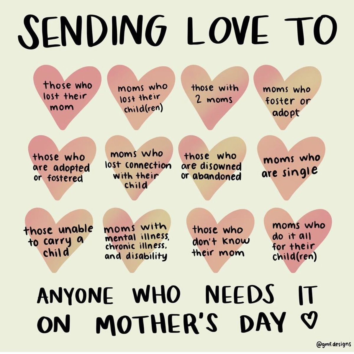 On this special day, let’s try to remember there are many definitions of a mom. Let’s celebrate them all!! And especially to those who have lost their mothers! 🫂 ❤️ Happy Mother’s Day to all the moms!!