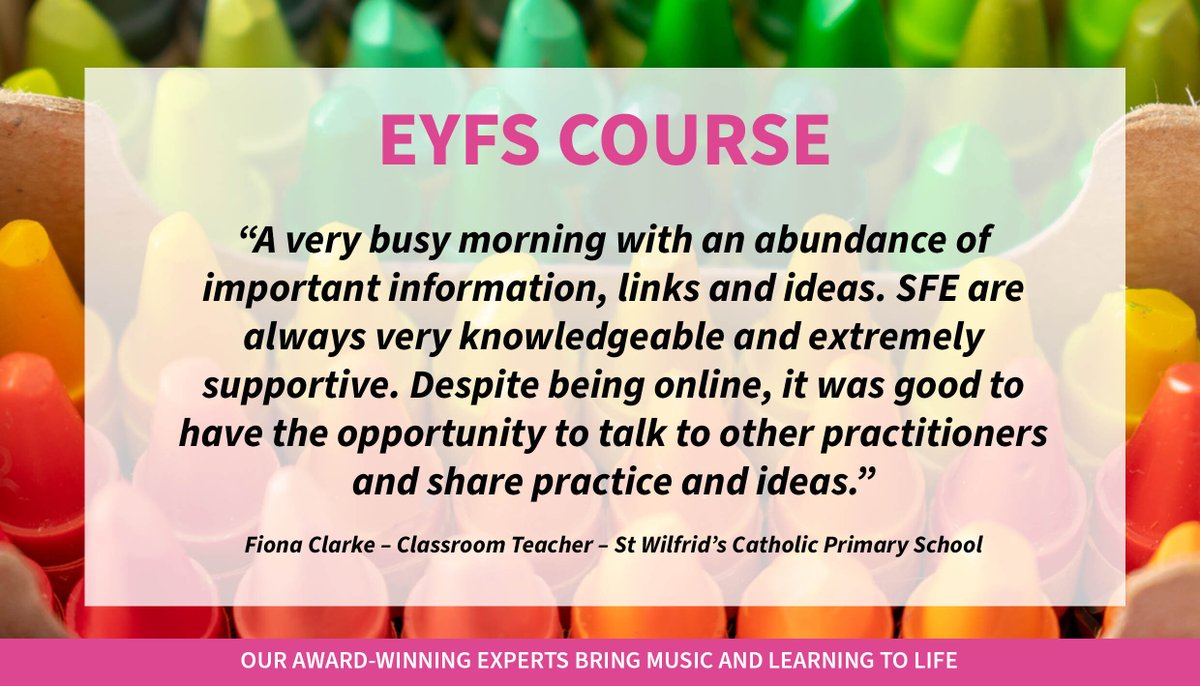 SFE provide a wide range of professional development opportunities to enable schools and education providers to meet the requirements that are set out in the Statutory Framework for the #EYFS 💡 A huge thanks to Fiona for this fantastic review 👉 tinyurl.com/rscbaxnx