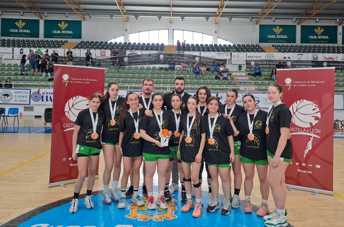 🏆F4 Junior Femenina 2ª División ⛹️‍♀️ 🥇 @baloncestoSDP 🥈 @CBBabieca 🥉 @cd_base 4️⃣ @LionessBball #F4CyL2024 #BasketEnVivo