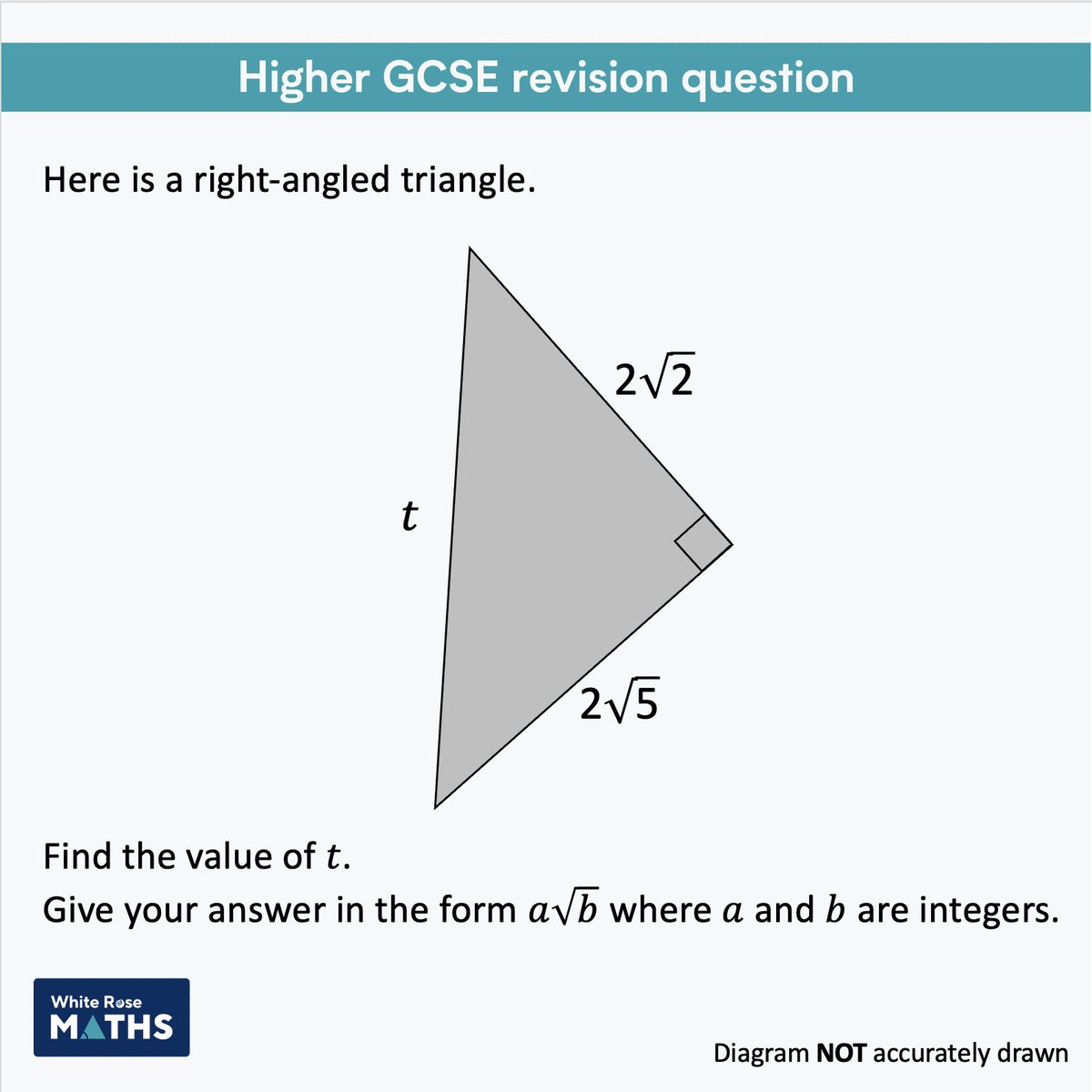 In the run-up to the first #Maths #GCSE exam, try our #Foundation and Higher revision questions of the day ✏️ These are ideal to use for quick revision with your students! #SecondaryMaths #MathsForAll