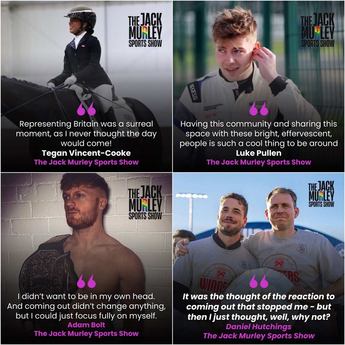 If you’re #LGBTQ and want amazing sporting stories each week, we’re still the show for you. From football to racing to dressage to wrestling, top stars from around the world share their sporting and personal journeys. We’d love you to check us out 🏳️‍🌈 👉🏻 podfollow.com/1740961597
