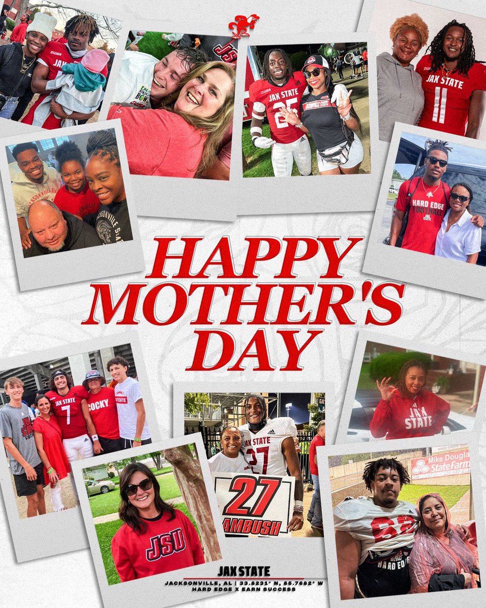 Happy Mother’s Day from the Jax State Football Family‼️ #MothersDay