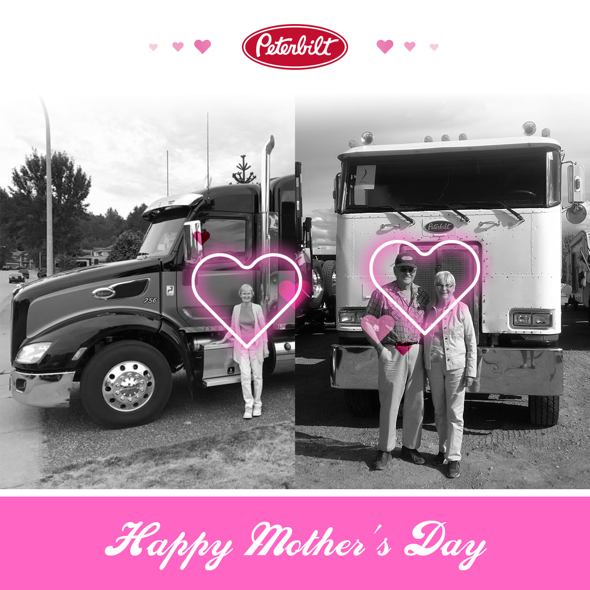 Happy Mother's Day to all the incredible moms out there! We want to celebrate this special day by featuring the photos sent in by our followers, showcasing the love they have for their own amazing moms. #MothersDay ##Peterbilt #PeterbiltPride