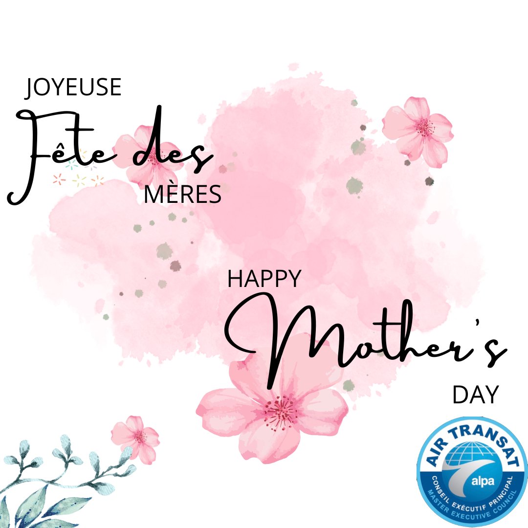 TSCPilotes's tweet image. Joyeuse fête des mères à tous! Merci pour tout ce que vous faites! 🌸

Happy Mother’s Day to all! Thank you for everything that you do! 🌸

#MothersDay #ALPA #ALPAPilots