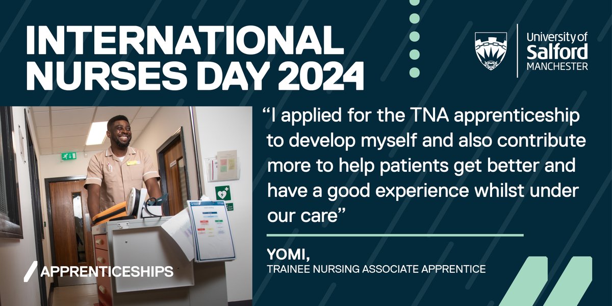 @yomichillout has recently completed his TNA apprenticeship and was also a fantastic rep for his cohort. He put his all into studying and working full-time and was a fantastic apprentice. Find out more here: bit.ly/49WaEid #TNA #NursingApprentice #IND