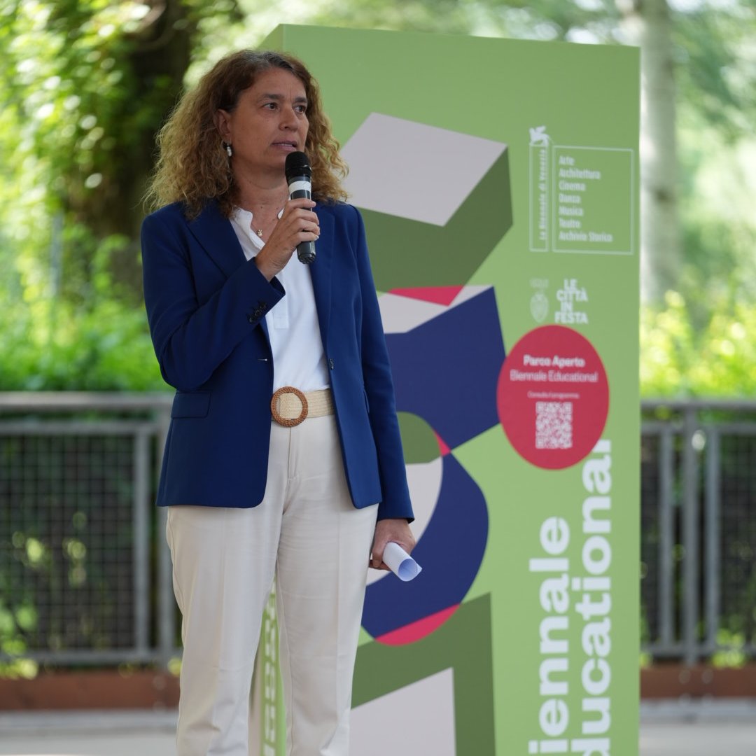 #BiennaleEducational #ValentinaBorsato: “Già da qualche anno #LaBiennaleDiVenezia svolge delle attività didattiche qui al Parco Albanese (Mestre-Bissuola), che vuole essere sempre di più un polo per le attività giovanili. Questo pomeriggio è dedicato alla Danza ed è un’occasione