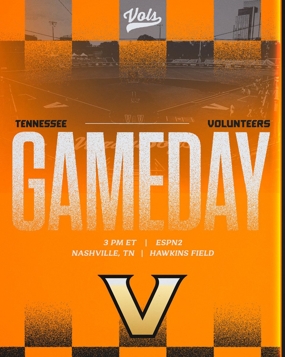 Chance for a Sunday sweep in the Music City!

🏟️ Hawkins Field
🕒 3 PM ET
📺 ESPN2
📻 @VolNetwork 

#GBO // #OTH // #BeatVandy