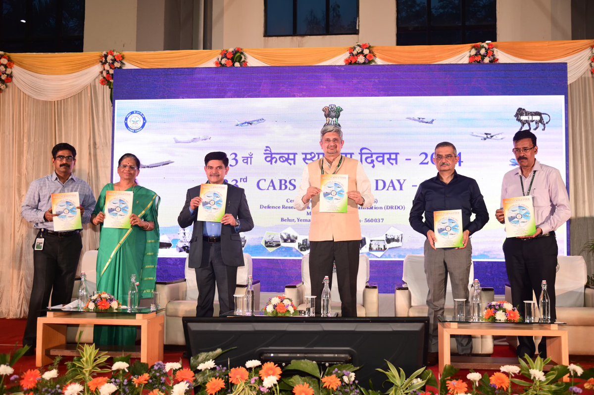 Centre for Airborne Systems (CABS), Bengaluru celebrated its 33rd Raising Day. Dr Samir V Kamat Secy DD R&D and Chairman DRDO was the Chief Guest. Shri MZ Siddique, DG(Aero) and AVM Tarun Chaudhry VSM, ACAS(Projects) were the Guest of Honour on  the occasion.
@SpokespersonMoD