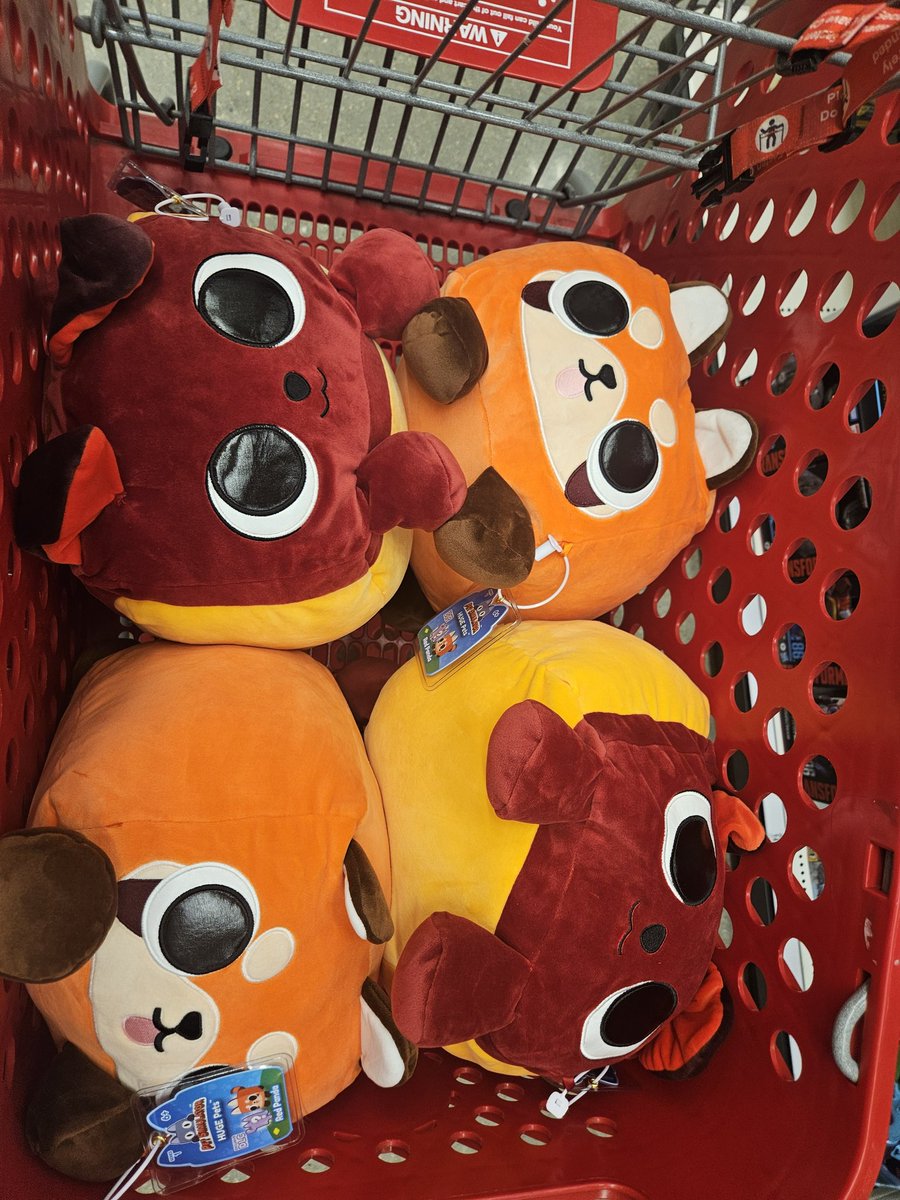 Took a trip from Louisiana to Georgia and back this past week.  Family stuff.   Stopped at ab 8 targets along the way, and this one store had all of these!! I found one purple dragon at another.  No other plushies! 😭 But at least I found these guys!! ❤️

#PetSimulator99