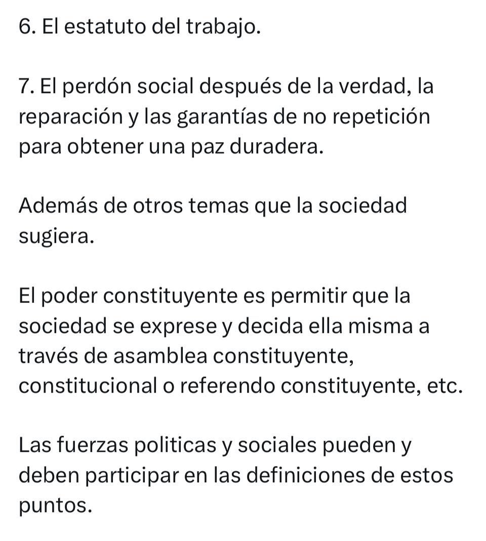 Petro nuevamente insiste con su idea de constituyente. Habla de perdón social después de la verdad y no repetición. ¿El M-19 contará todo lo que hicieron cuando estaban alzados en armas?