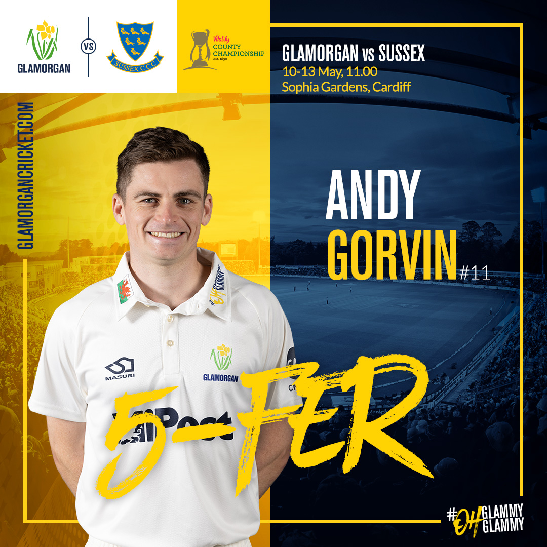 𝗙𝗜𝗩𝗘-𝗪𝗜𝗖𝗞𝗘𝗧 𝗛𝗔𝗨𝗟 🔥🔥🔥🔥🔥 Andy Gorvin picks up his maiden first-class five-wicket haul #OhGlammyGlammy