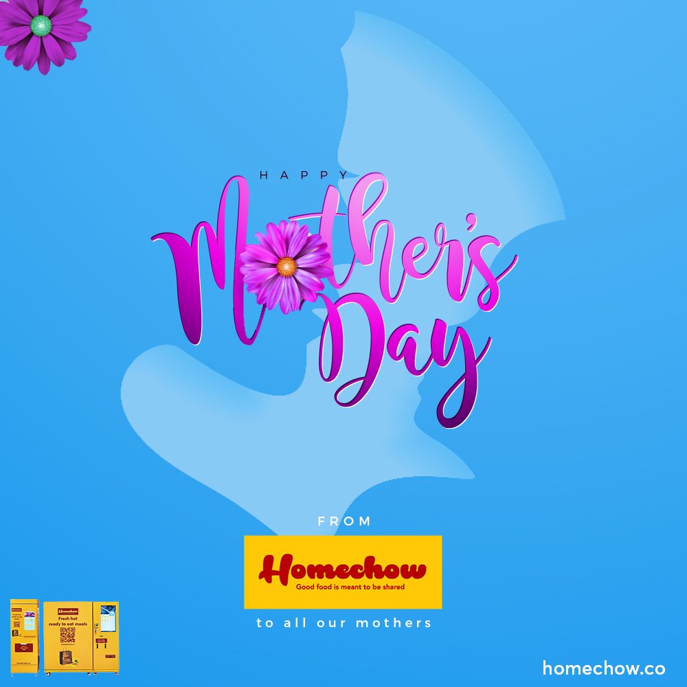 Happy Mother's Day to all amazing mothers worldwide. Thank you for your relentless efforts and countless sacrifices.

- Homechow 

#HappyMothersDay #Homechow #MothersDay