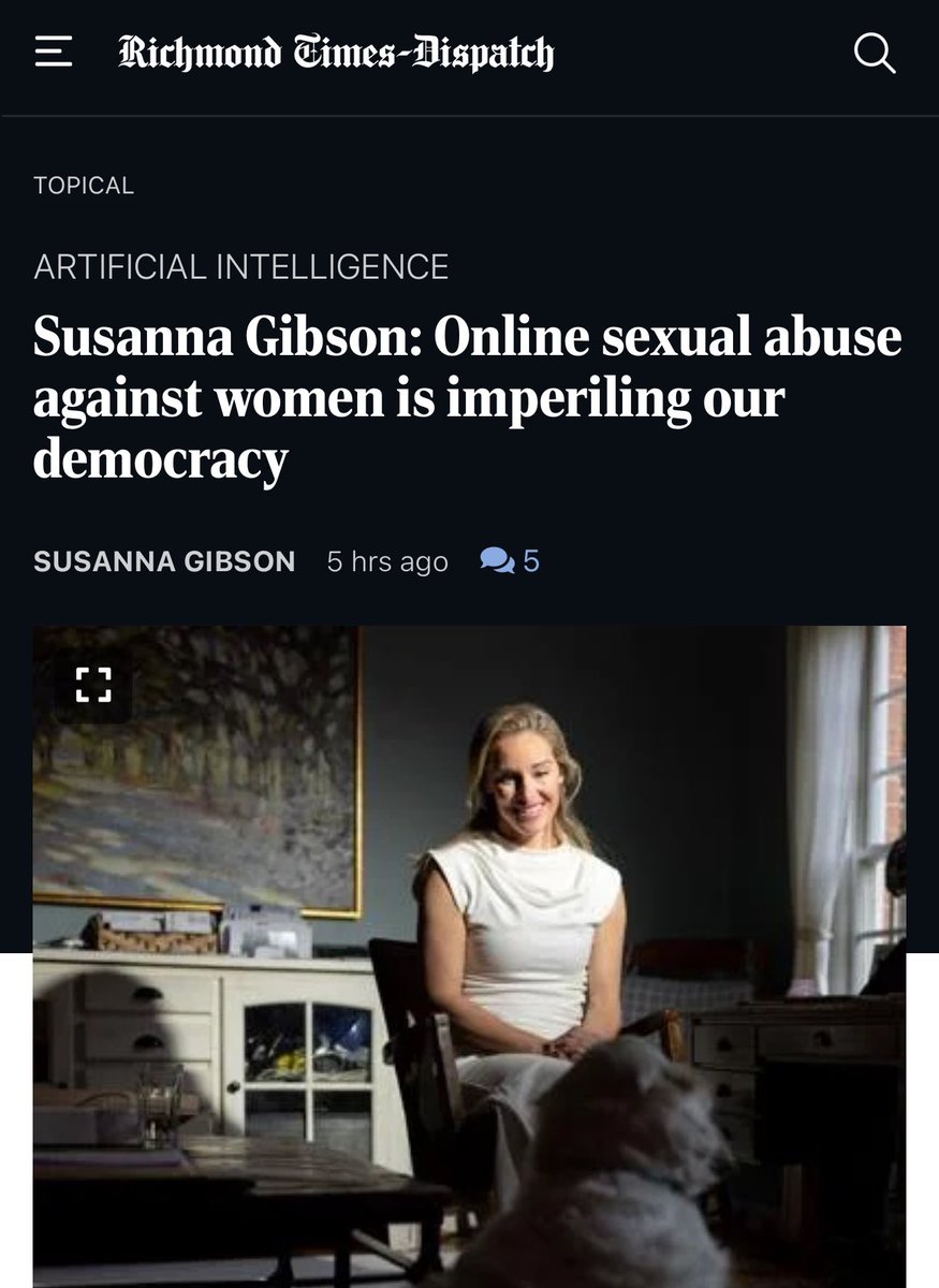 “Whether perpetrated by cynical opportunists, political operatives, vindictive exes or misogynist trolls on social media, these evolving forms of sexual violence have a lingering, growing and profoundly negative impact on the next generation of female leaders.” @SusannaSGibson