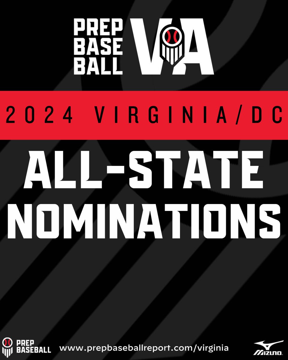 PrepBaseballVA's tweet photo. 🏆 VA/DC All-State Nominations 🏆

Post season honors are near. We will roll out All-State teams the week of June 10-14. 

✅ EVERYONE selected must have verified stats submitted by June 3rd.
✅ Share with HS coaches &amp; programs.

Submissions ➡️ https://t.co/EUDOJ65hZQ

#BeSeen https://t.co/Q999IlZngN