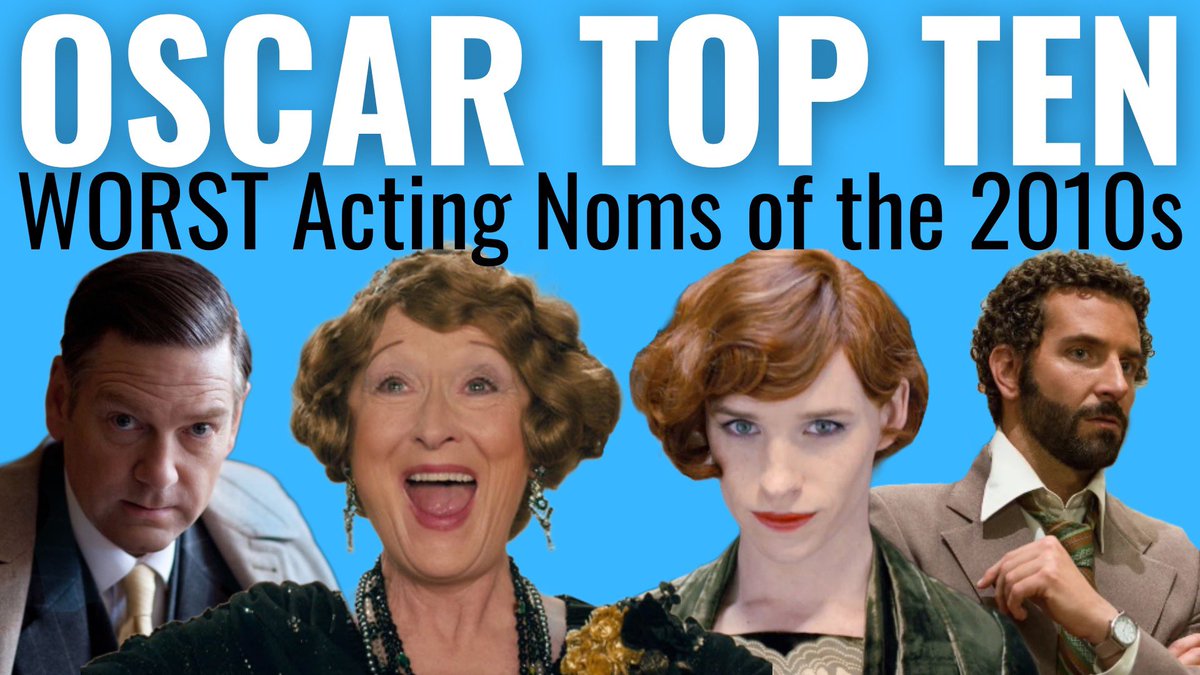 NEW VIDEO! The top ten WORST acting Oscar nominations of the 2010s! youtu.be/DBcXLwMa-oU?si…