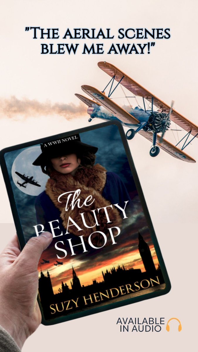 The Beauty Shop: A gripping #WW2 Novel inspired by a true story. War brings them together but will it ultimately tear them apart? 'Masterfully written. Highly recommend this book.' 5-Stars Audio/eBook/Paperback Mybook.to/TheBeautyShop #BookLovers #histfic #MastersOfTheAir