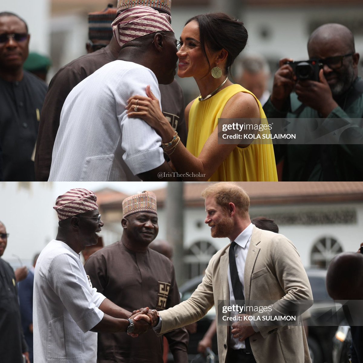 Can we take a moment to commend all #Nigerian photojournalists like @kolasulaimonafp and reporters like @simijourno for their focus on the truth and essence of this trip, for #PrinceHarry and #PrincessMeghan for @WeAreInvictus 💛🖤🇳🇬. #HarryAndMeghanNigeria #HarryandMeghanNaija