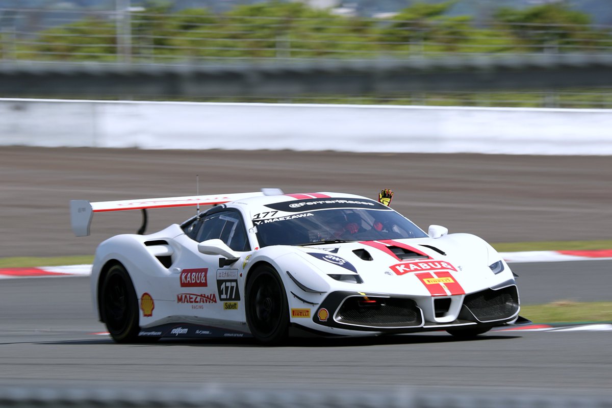 No.177 Maezawa Racing Ferrari 488 Challange Evo
【Driver】YUSAKU MAEZAWA
【Date】2024.05.11 Ferrari Challenge Japan Rd.2 Race1

Race1 3位、Race2 優勝おめでとうございます！