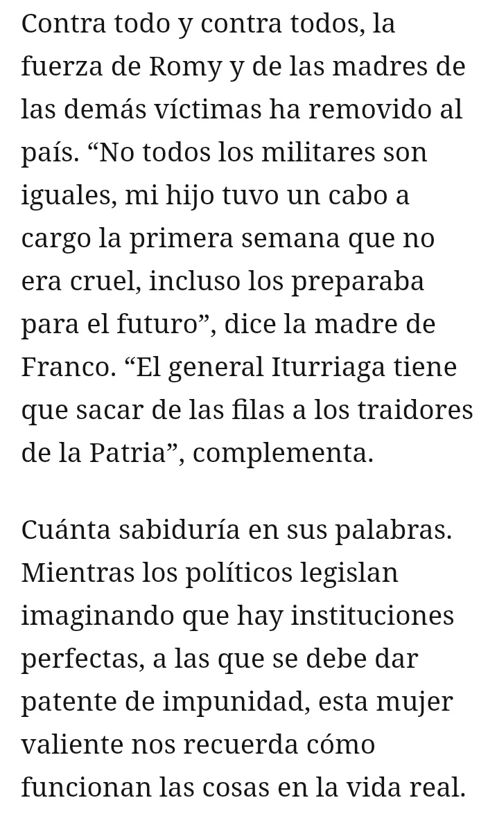 @DMatamala @romhita le da una lección de realidad al congreso. Todo mi apoyo a ella y a todas las madres en esta tragedia. 

#JusticiaParaFranco