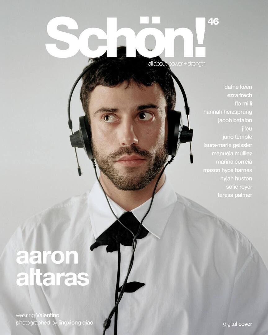 Family is everything for @aaronaltaras. Wearing @maisonvalentino for his Schön! 46 digital cover story, he reflects on how, after honing his craft for over two decades and appearing in projects like Unorthodox and The Invisibles, he’s ready for the next … instagr.am/p/C63v59airfu/