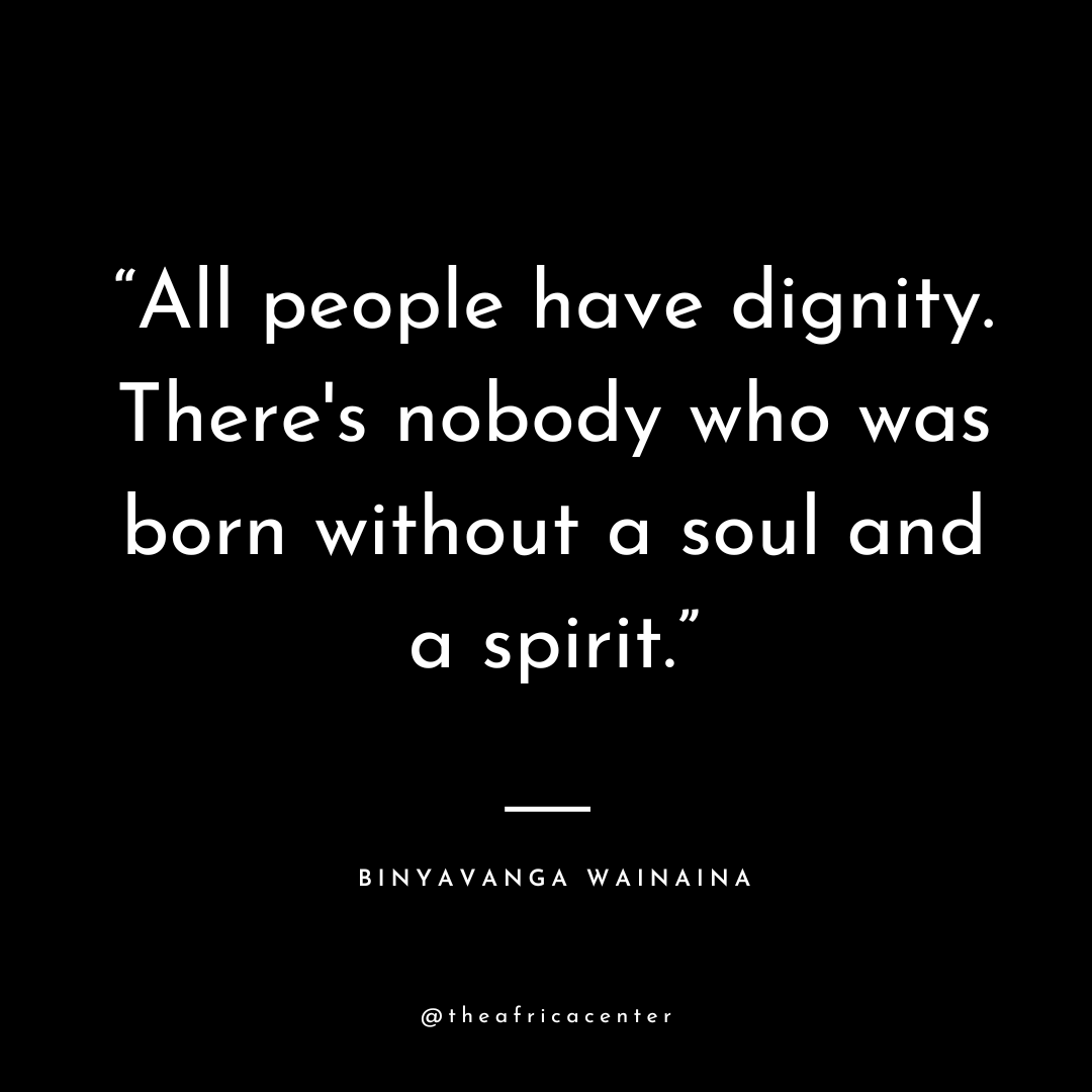 A moving reminder from one of Africa's prolific writers that everyone deserves to be treated with dignity because everyone is born with it ✨