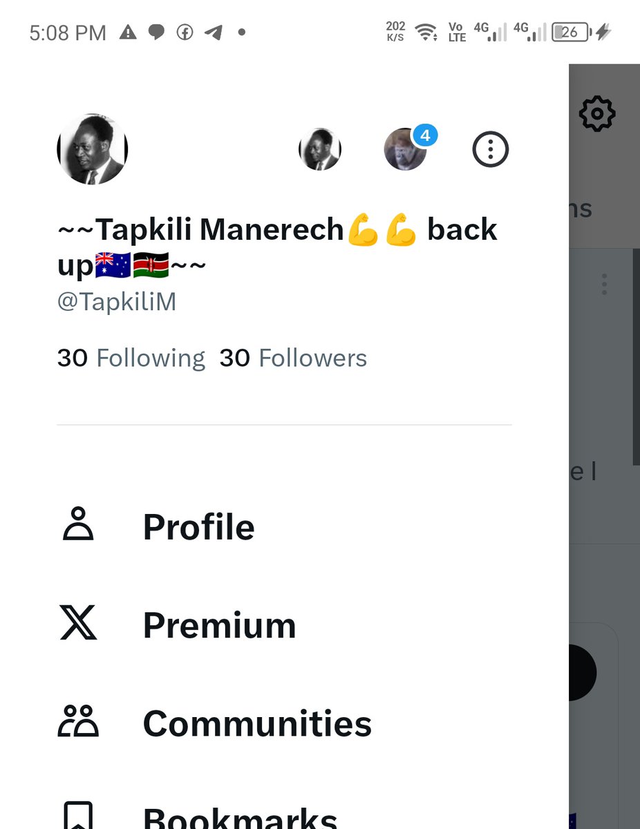 Follow my back up @TapkiliM I follow back immediately