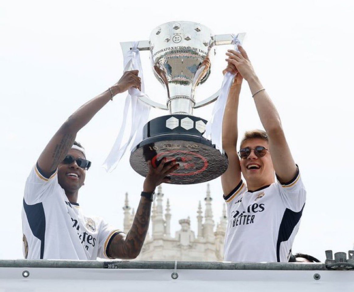 A bold man should reply this with Lamine Yamal holding the La Liga Trophy like Arda Guler