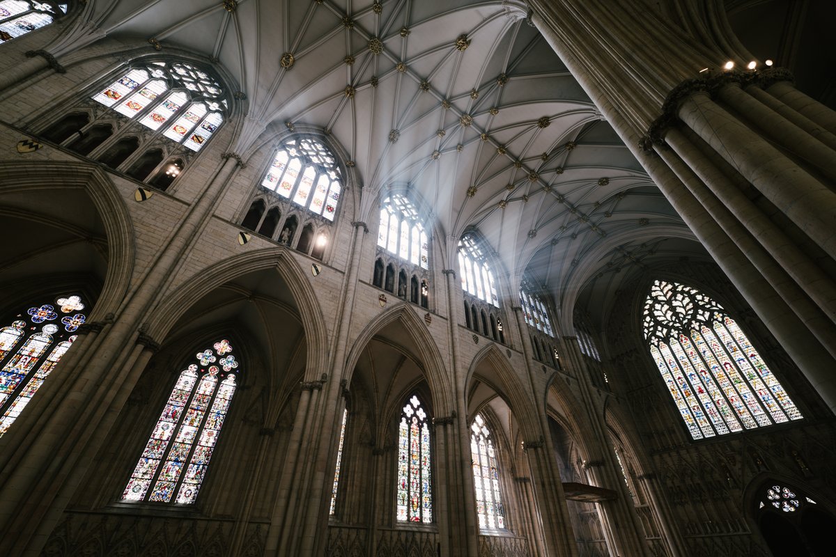 ✨ Step into a place of peace at @York_Minster.

Gaze upward and let the arches and radiant light streaming through the stained glass lift your spirits. Experience the serenity of the choir and the tranquility of the sacred spaces. #ad

Book now at yorkminster.org/visit/plan-you…. 🎟️