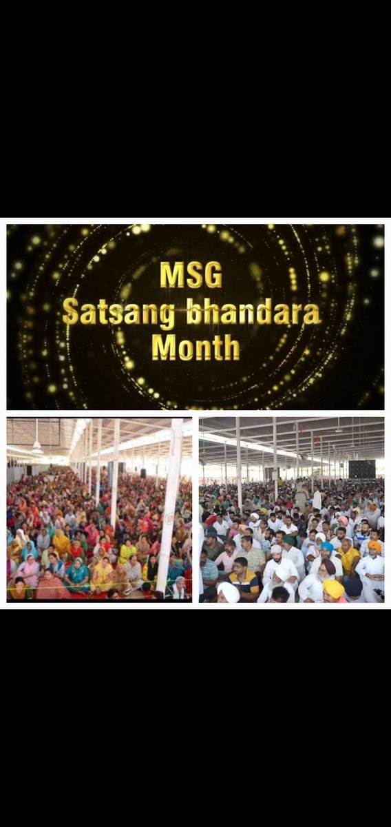 Today Satsang Bhandara celebrated in Salabatpura Punjab with the inspiration of Saint Gurmeet Ram  Rahim Singh, where the name of God will be sung. The day was filled with love and devotion,everyone was inspired to meditation and welfare of all. #SatsangBhandaraSalabatpura