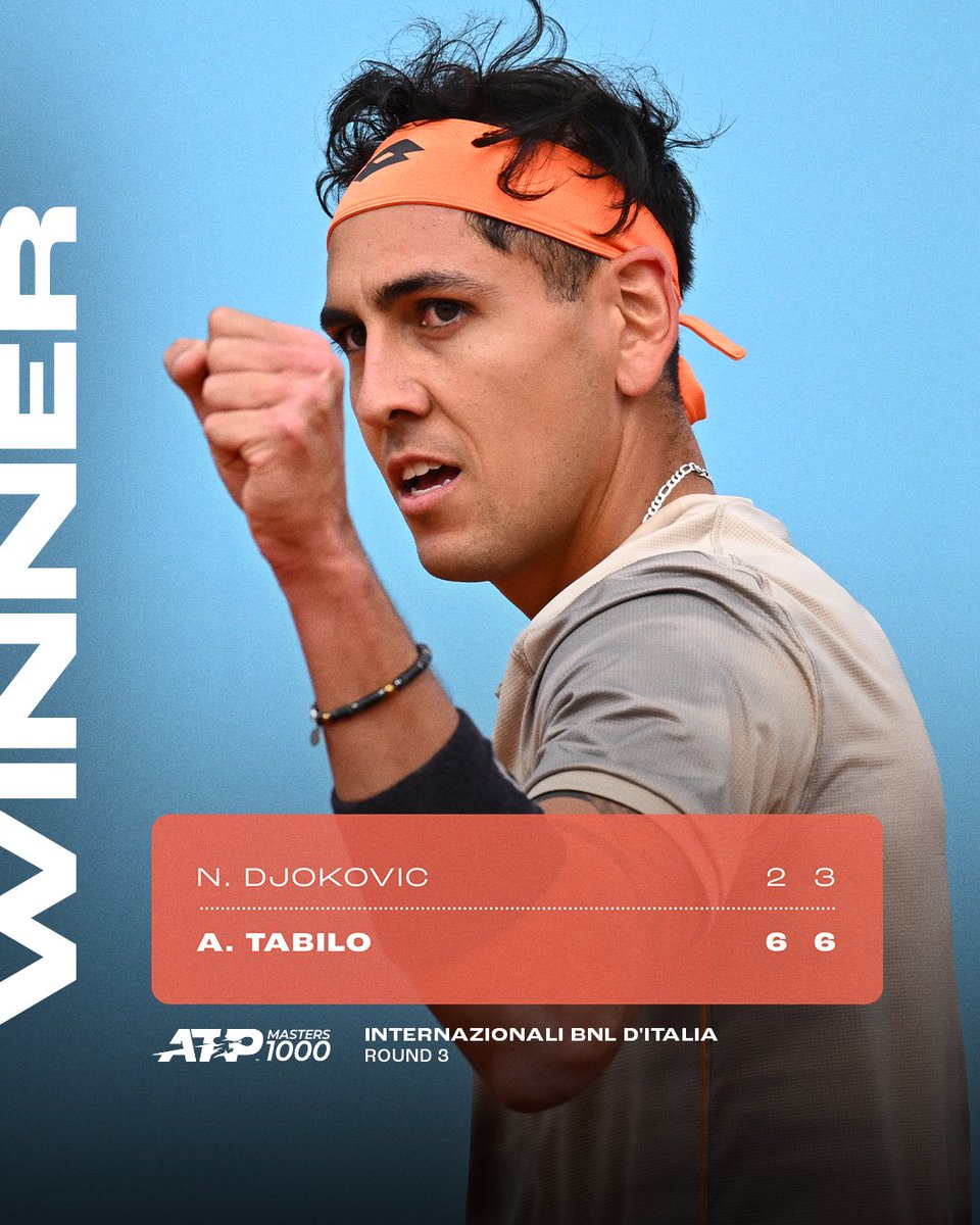THE BIGGEST WIN OF HIS CAREER 🌟🇨🇱🌟

Alejandro Tabilo becomes the first Chilean to defeat a World No. 1 since Fernando Gonzalez beat Roger Federer at the 2007 Nittto ATP Finals Round Robin!

@InteBNLdItalia | #IBI24