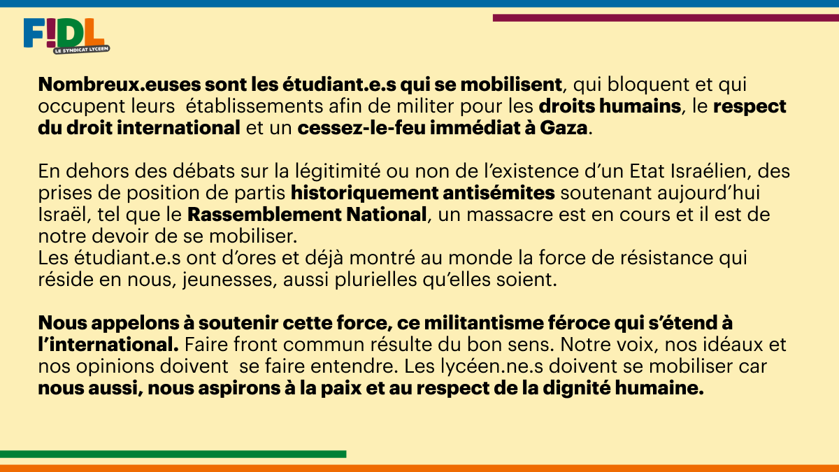📣 FIDL, le syndicat lycéen tweet media