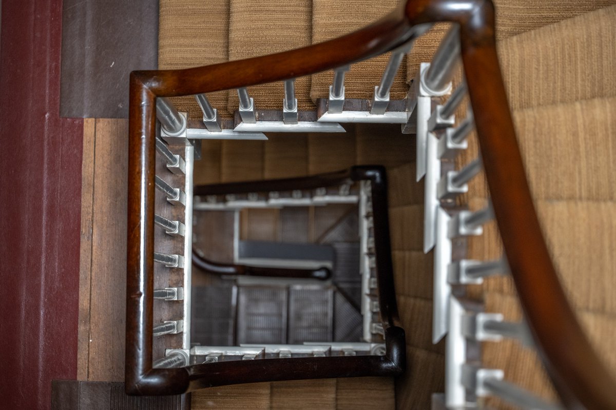 Have you always wanted to go upstairs at Monticello? Check out our Behind-the-Scenes Tour. After exploring the first floor you'll head up this narrow staircase to explore the second and third floors, including the iconic Dome Room. See details: bit.ly/3JRhmM1