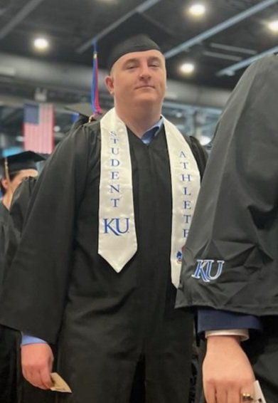 It is hard to believe you have graduated. Seems like yesterday the Lord blessed us with you, and we were watching you play little league football!  SO PROUD of you leading on the field, in the classroom, and now as a coach at KU.  Always proud to say, 'That's our Son'!! Congrats!