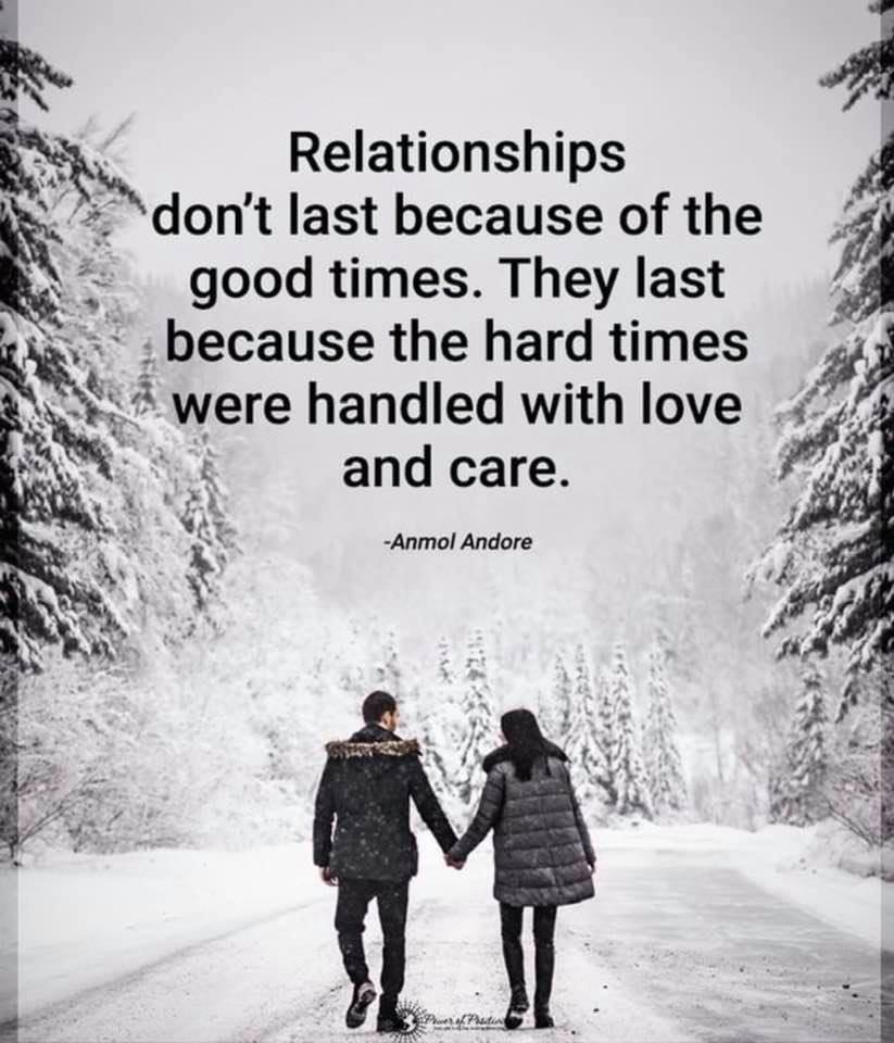 “Relationships don’t last because…”