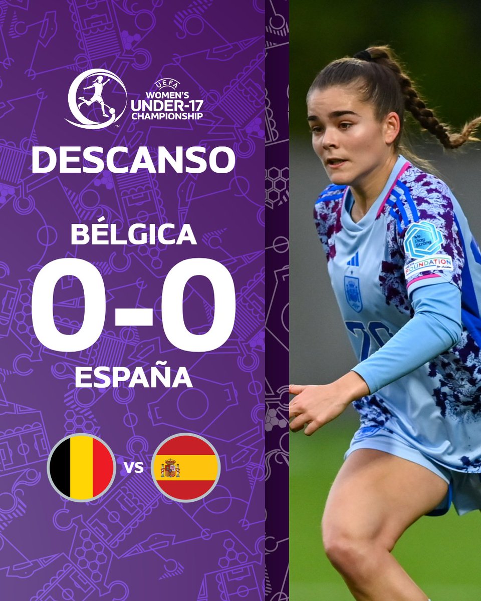 ⚽ ¡Descanso sin goles en Suecia! 𝐂𝐎𝐁𝐄𝐑𝐓𝐔𝐑𝐀 𝐘 𝐒𝐓𝐑𝐄𝐀𝐌𝐈𝐍𝐆 🇧🇪🆚🇪🇸 spr.ly/6016jNDMM #U17WEURO