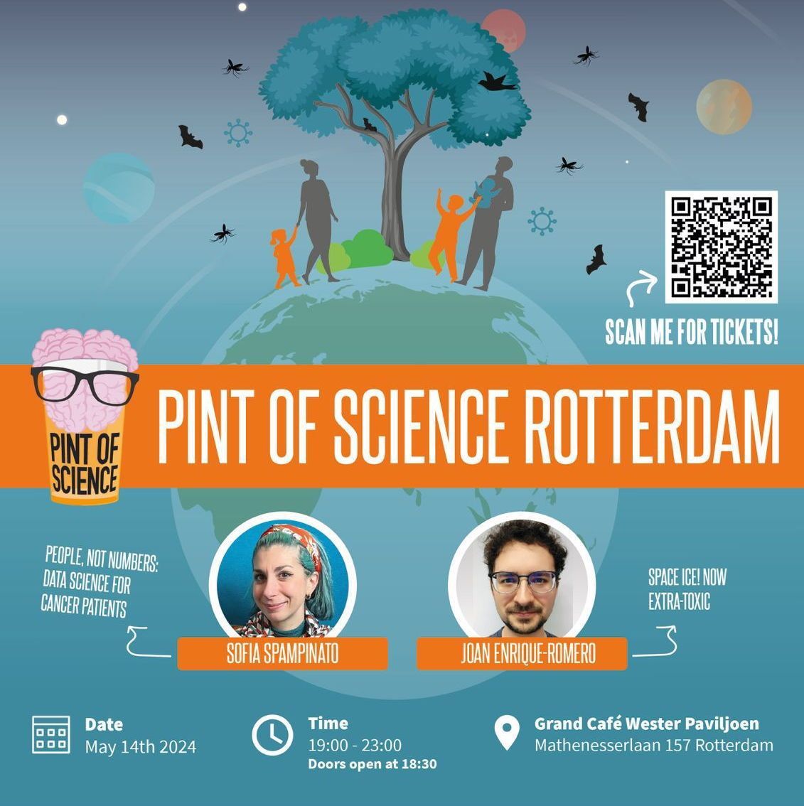 You may have heard ‘We are stardust’, but do you know it’s more like icy stardust? Can AI help us handle complex information from cancer patients? Join us at Café Wester Paviljoen on May 14.
Get tickets at pintofscience.nl/event/one-univ… 
#Rotterdam #pint24 #pintworld #scicomm