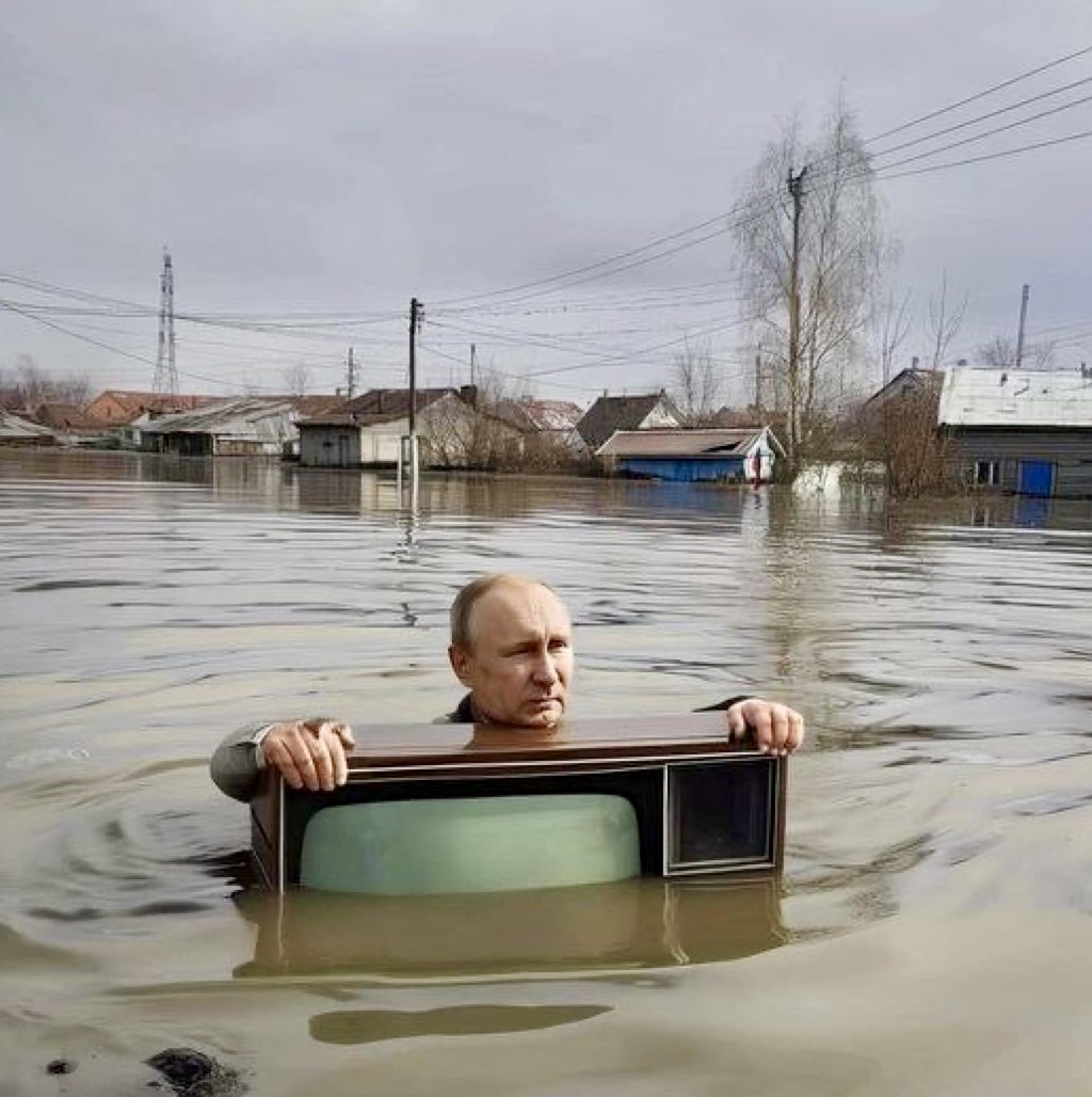 In #Omsk, #Russland, hat ein Staudamm versagt. Ratet mal, wem das mal wieder Scheißegal ist…