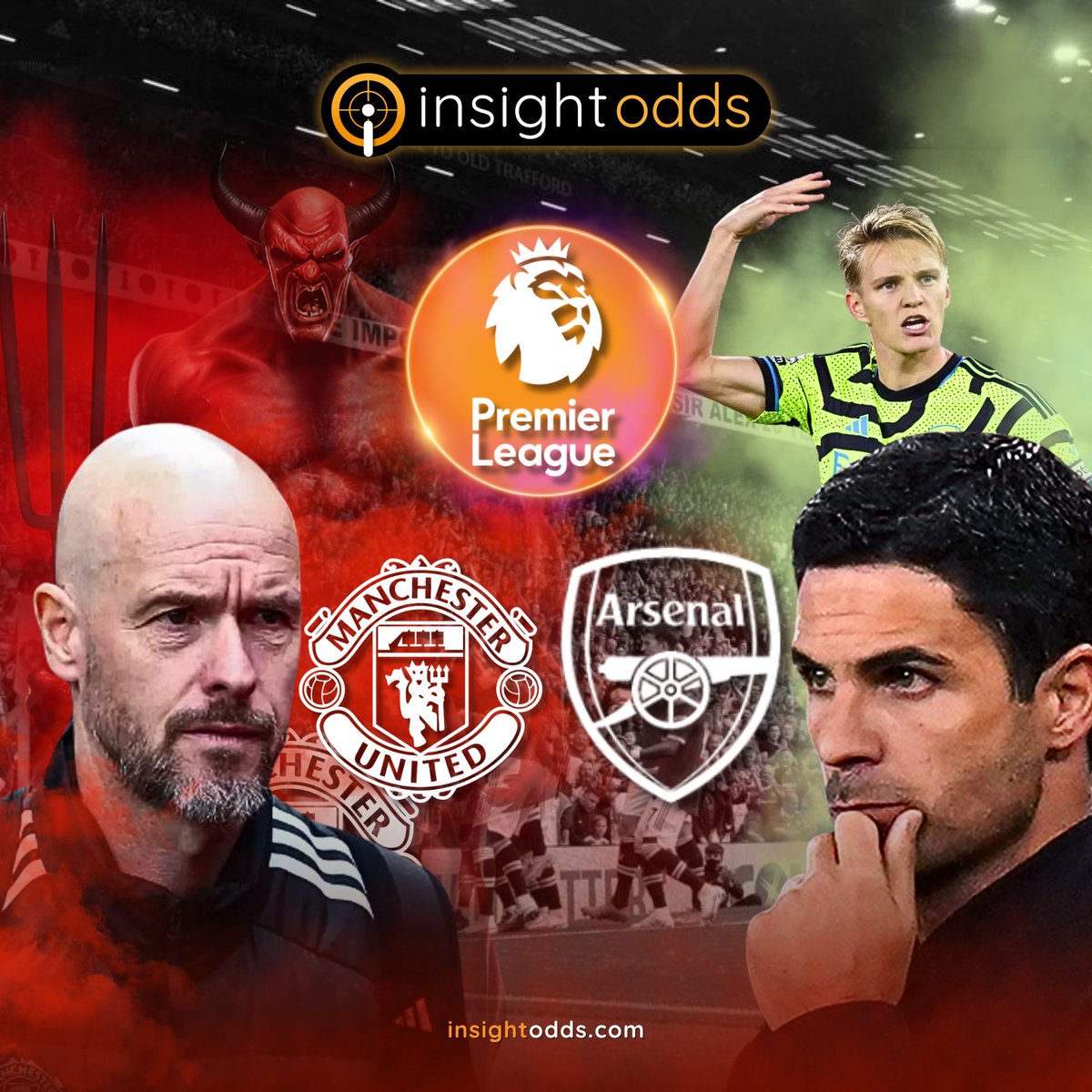 InsightOdds's tweet image. 🔸𝗧𝗲𝗻𝘂𝗼𝘂𝘀 𝗧𝗶𝗺𝗲 𝗳𝗼𝗿 𝗧𝗲𝗻 𝗛𝗮𝗴🔸

🔸BIG questions over Ten Hag after the 4-0 L to Palace 👹

🔸United need points to qualify for Europa but are missing 9, including 7 defenders ❌

🔸Arsenal Win &amp;amp; O3.5 
🔎Best price 2.62 
📊SkyBet, 365

🔞 #MUFC #AFC #InsightOdds