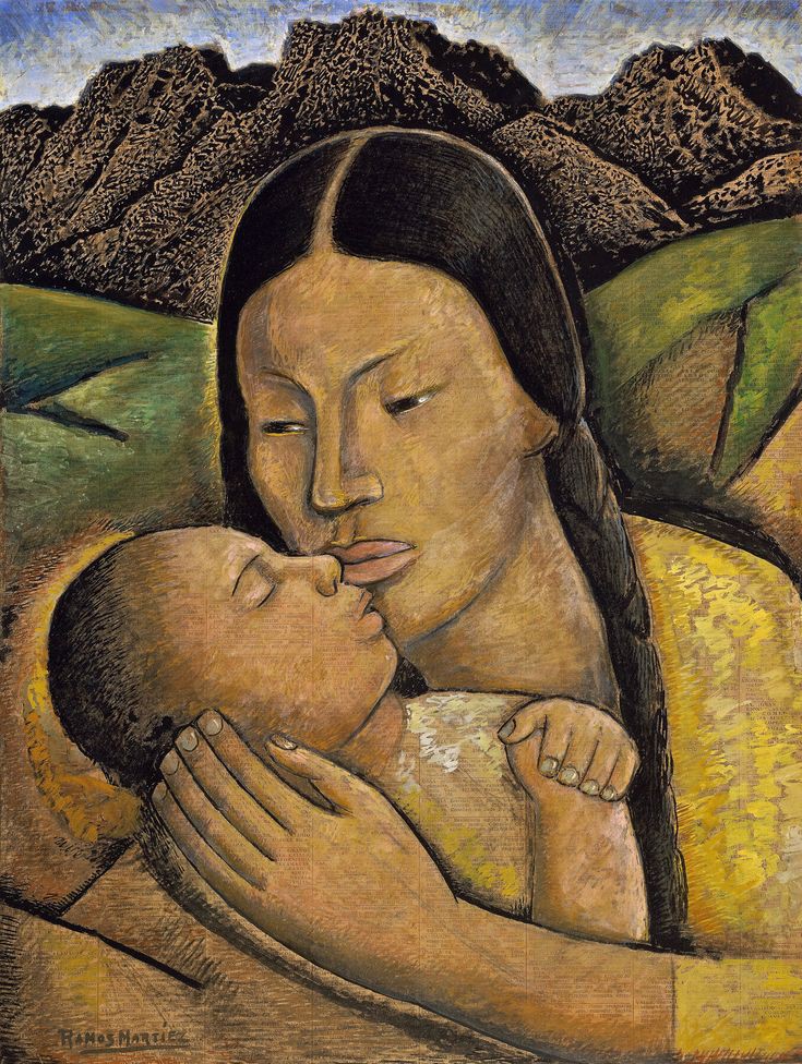 Alfredo Ramos Martinez🖌️ Mother and Child