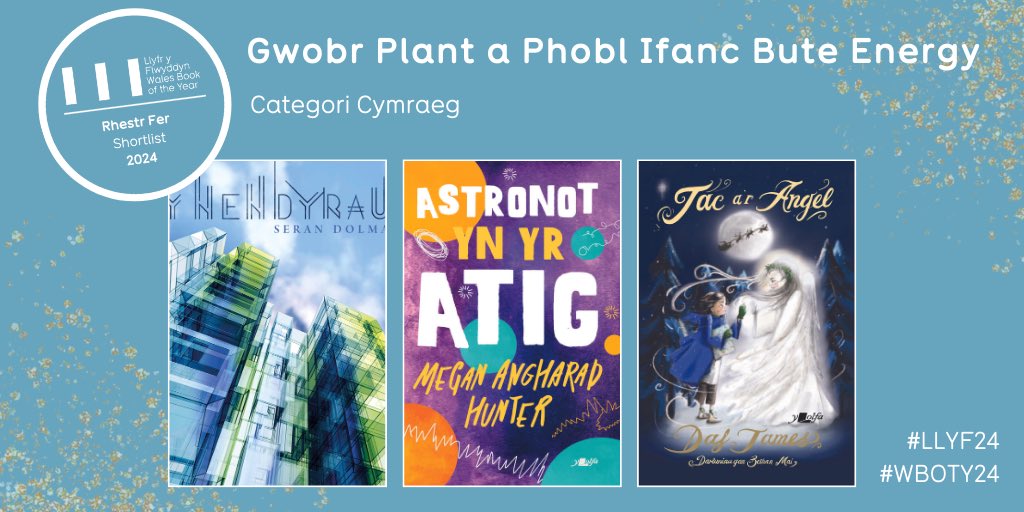 Llongyfarchiadau i’r tri awdur ddaeth i frig rhestr fer Gwobr Plant a Phobol Ifanc. 👏 @hannajarman ddatgelodd y rhestr fer gyda Ffion Dafis 📚 @LlenCymru