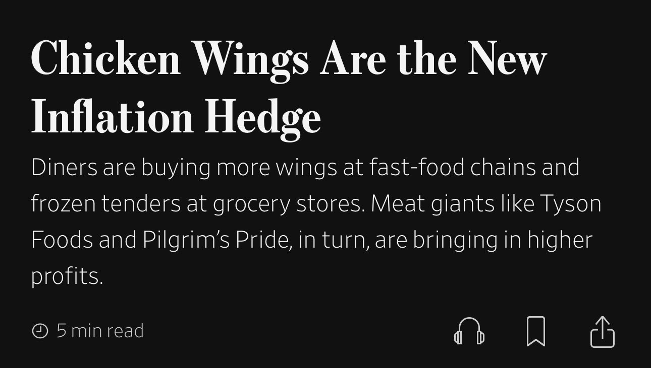 Des Dickerson on X: &ldquo;Chicken wings will save us from inflation 