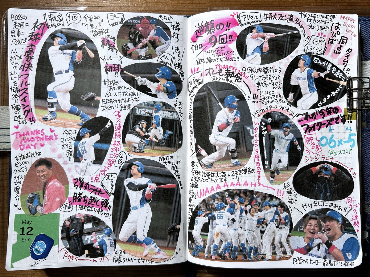 ⚾️ ほぼ日ハム手帳2024 ⚾️

これがおハムの執念です！！！☝️🔥

📸使用画像:#デイリースポーツ
       #日刊スポーツ #スポーツ報知 
       #パ・リーグTV 

#lovefighters #大航海 #球団創立50周年 
#ほぼ日ハム手帳15th #ほぼ日手帳 
#himekuri #野球手帳