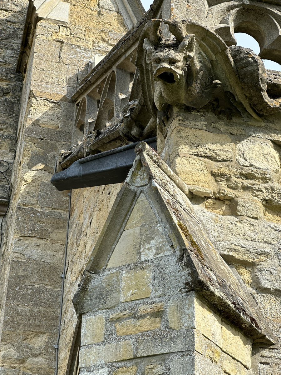 All Saints Calverton has the sort of grotesques and gargoyles that you don’t mess with.