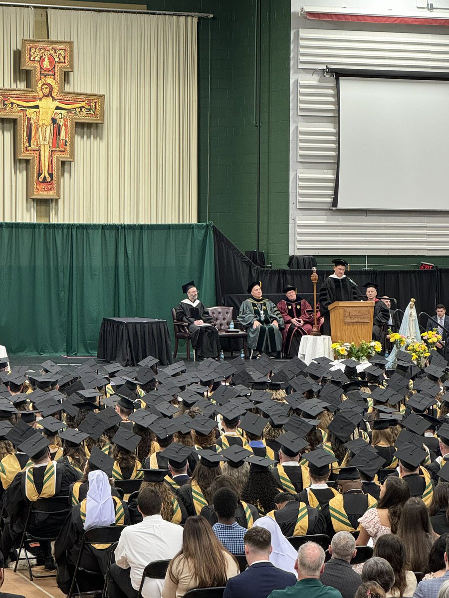 We were so proud to see our eldest graduate from Franciscan University of Steubenville (our alma mater) yesterday, and very impressed the college was able to get Justice Alito as their commencement speaker.